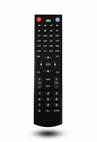 Replacement Remote Control for Jensen TV JTV2815DC JTV19DC JTV1917DVDC JE4208 JE5015 JE1911 JE3211 JE2414 JE2417 JE2814 JE2815 JE3208 JE3217 JE4015 JE4815 JE2608WV