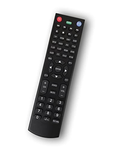 Replacement Remote Control for Jensen TV JTV2815DC JTV19DC JTV1917DVDC JE4208 JE5015 JE1911 JE3211 JE2414 JE2417 JE2814 JE2815 JE3208 JE3217 JE4015 JE4815 JE2608WV