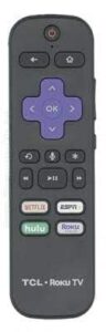 oem rcal5 roku voice tv remote control work for tcl class 6 and 8 series 4k qled dolby vision hdr smart roku tv models 55r625 55r635 65q825 65r625 65r635 75q825 75r635 (renewed)
