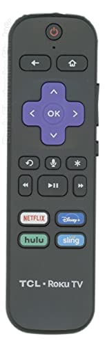 OEM RCAL5 ROKU Voice TV Remote Control Work for TCL Class 6 and 8 Series 4K QLED Dolby Vision HDR Smart ROKU TV Models 55R625 55R635 65Q825 65R625 65R635 75Q825 75R635 (Renewed)