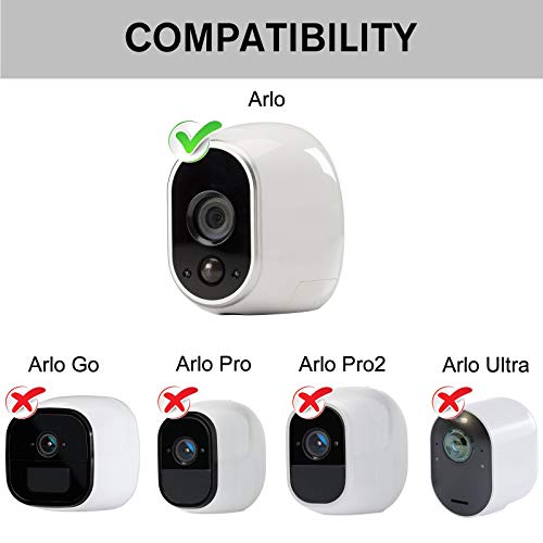 2Pack Power Adapter Compatible with Arlo (Replace CR123A), with 25Feet/7.5m Weatherproof Outdoor Cable Continuously Power Your Arlo Camera, Not Compatible with Alro Pro and Arlo 2