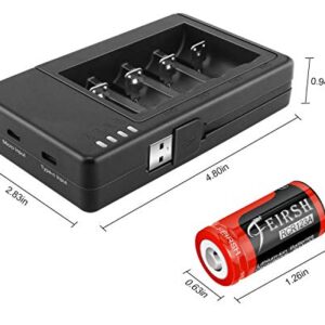 8 Pack Batteries and Charger, 3.7V Batteries for Arlo Wireless Security Cameras VMC3030 VMK3200 VMS3330 3430 3530 and Flashlights