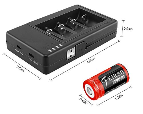 8 Pack Batteries and Charger, 3.7V Batteries for Arlo Wireless Security Cameras VMC3030 VMK3200 VMS3330 3430 3530 and Flashlights