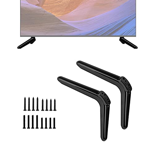 TV Stand Base for TCL TV LED FHD Roku Smart TV, Universal Base Stand for TCL 28 inch TV, for TCL 32 inch TV, for TCL 40 inch TV with Screws, Easy to Install (Black)