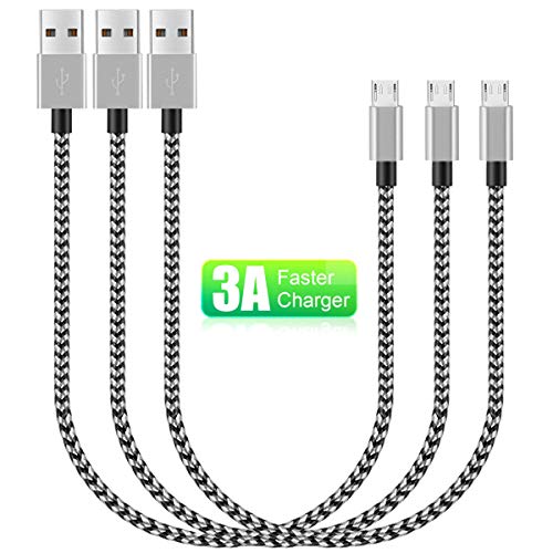 Kindle Fast Charging Cord, 3Pack 3ft Micro USB Android Charger Cable Quick Charge for Amazon Fire HD 6 7 8 10(1st-8th Gen) HDX 8.9" 9.7" Tablets and E-Reader(3rd-11th Gen), LG G3 G4,Stylo 2 3 Phone