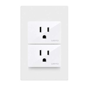 Wemo Smart Plug (Simple Setup Smart Outlet for Smart Home, Control Lights and Devices Remotely Works w/ Alexa, Google Assistant, Apple HomeKit), Pack of 3