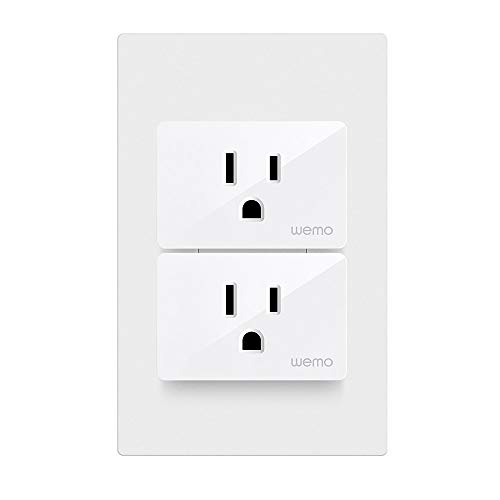 Wemo Smart Plug (Simple Setup Smart Outlet for Smart Home, Control Lights and Devices Remotely Works w/ Alexa, Google Assistant, Apple HomeKit), Pack of 3