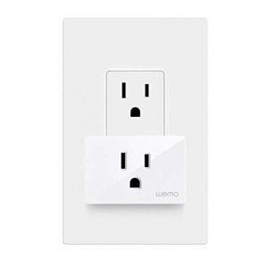 Wemo Smart Plug (Simple Setup Smart Outlet for Smart Home, Control Lights and Devices Remotely Works w/ Alexa, Google Assistant, Apple HomeKit), Pack of 3