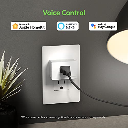 Wemo Smart Plug (Simple Setup Smart Outlet for Smart Home, Control Lights and Devices Remotely Works w/ Alexa, Google Assistant, Apple HomeKit), Pack of 3