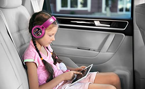 eKids Trolls Kids Bluetooth Headphones, Wireless Headphones with Microphone Includes Aux Cord, Volume Reduced Kids Foldable Headphones for School, Home, or Travel