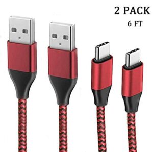2pack-6ft 3a fast usb c cable for charging new fire hd 10,fire hd10 plus,(9th 11th gen-2019 2021),fire hd 8,8 plus(10th gen-2020),fire hd7 2022,fire kids pro,kids edition