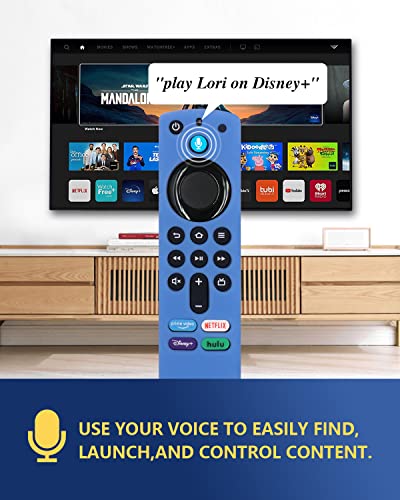 3RD GEN Replacement Voice Remote L5B83G with Cover for Amazon Fire TV Stick (2nd Gen/3rd Gen/Lite/4K) Fire TV Cube (1st Gen and Later) Fire TV (3rd Gen, Pendant Design)