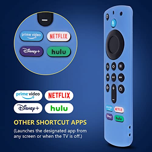 3RD GEN Replacement Voice Remote L5B83G with Cover for Amazon Fire TV Stick (2nd Gen/3rd Gen/Lite/4K) Fire TV Cube (1st Gen and Later) Fire TV (3rd Gen, Pendant Design)