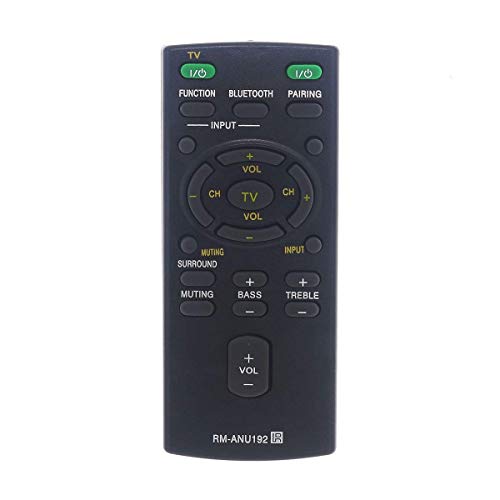 RM-ANU192 Remote Control Replaced for Sony RMANU192 Sound Bar System RM-ANU191 HT-CT60BT SA-CT60BT