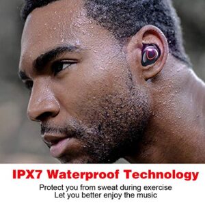 Ivishow® Wireless Earbuds CVC 8.0 Noise Cancelling Bluetooth 5.0 Headphones with LED Display Charging Case IPX7 Waterproof Wireless Earphones Compatible iPhone Samsung Android