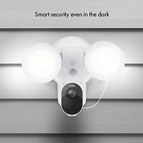 Wasserstein 3-in-1 Plugged-in Arlo Floodlight, Charger, and Arlo Camera Mount with 24.6 ft External Adaptor Compatible with Arlo Pro 3/Pro 4 & Arlo Ultra/Ultra 2-2000 Lumens, AC 110-220V