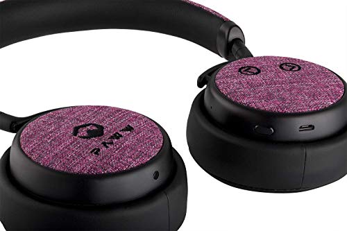 Paww PureSound Headphones - Over the Ear Bluetooth Fashion Headphones – Hi Fi Sound Quality Longer Playtime - For Calls Movies & More (Cerise Pink) (Renewed)