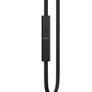 SOL REPUBLIC Jax Wired 1-Button In-Ear Headphones, Android Compatible, Tangle Free Cable, In-Ear Noise Isolation, 4 Ear Tip Sizes, Great for Calls, Black