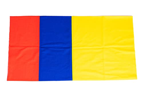 CRUZONE World Cup Accessories for Colombian Soccer Fans Scarf Bandana and Bracelet with Flag Colors and Printed Country Name for all Ages and Genders Set of 3