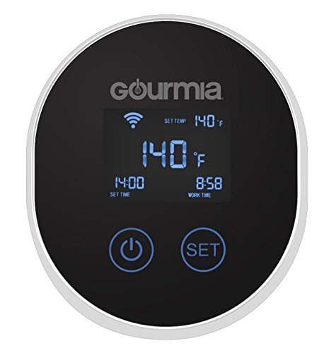 Gourmia GSV150 WiFi Sous Vide Cooker Immersion Pod - 3rd Generation - Powerful & Accurate - App Controlled -1200W - Black - ETL Listed - Free Recipe Book