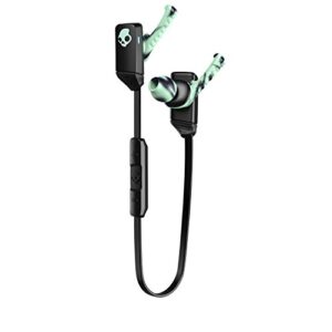 Skullcandy XTFree Bluetooth Wireless Sweat-Resistant Earbud with Microphone, Lightweight and Secure Fit, 6-Hour Rechargeable Battery, Pureclean Tech to Keep Earbuds Fresh, Black/Mint/Swirl