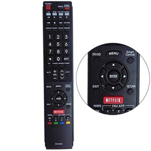 New GB118WJSA Replacement Smart TV Remote Control Fit for Sharp Aquos TV GB005WJSA GB004WJS GA890WJSA LC60C6600U LC60EQ10U LC60EQ30U LC60LE660U LC70EQ10U LC-70EQ30U LC70SQ17U LC-70SQ17U LC80UQ17U