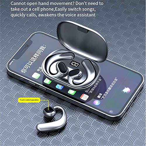 Gspmoly GT01 High Grade Open Ear Headphones Wireless Bluetooth Running Earbuds, True Wireless Bone-Conduction Bluetooth Sports Headset 5.3 No in Ear Ear HiFi Audio Quality Long Endurance