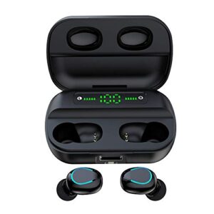 Azpen NVEE True Wireless Earbuds, Bluetooth 5.0, Sweatproof IPX5, Pumping Bass, Noise Reduction, Charging/Battery Power Bank