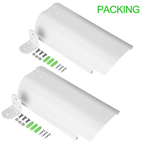 Uogw Sun Rain Shade Cover for Blink XT, XT2,All-New Blink Outdoor,Arlo, Arlo Pro, Arlo Pro 2, Arlo Ultra, Protective Roof for Outdoor Security Cameras, Aluminum Alloy Material (2 Pack,White)