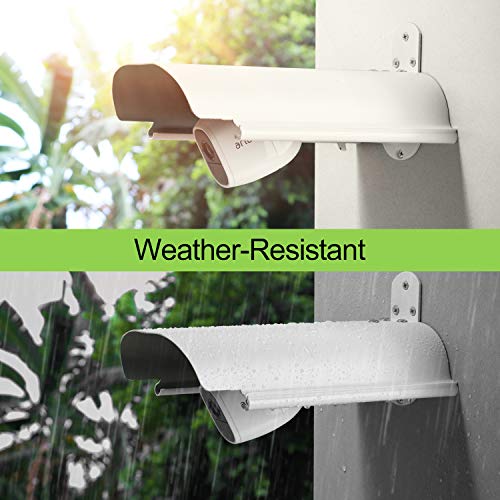 Uogw Sun Rain Shade Cover for Blink XT, XT2,All-New Blink Outdoor,Arlo, Arlo Pro, Arlo Pro 2, Arlo Ultra, Protective Roof for Outdoor Security Cameras, Aluminum Alloy Material (2 Pack,White)