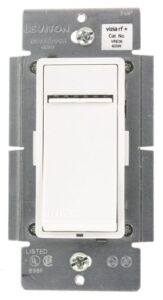 leviton vre06-1lz vizia rf + 600w electronic low voltage scene capable dimmer, white/ivory/light almond, works with alexa