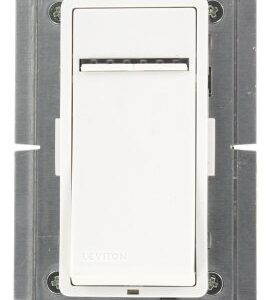 Leviton VRE06-1LZ Vizia RF + 600W Electronic Low Voltage Scene Capable Dimmer, White/Ivory/Light Almond, Works with Alexa