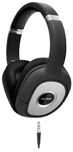 koss sp540 full size dynamic headphones, black with silver accents