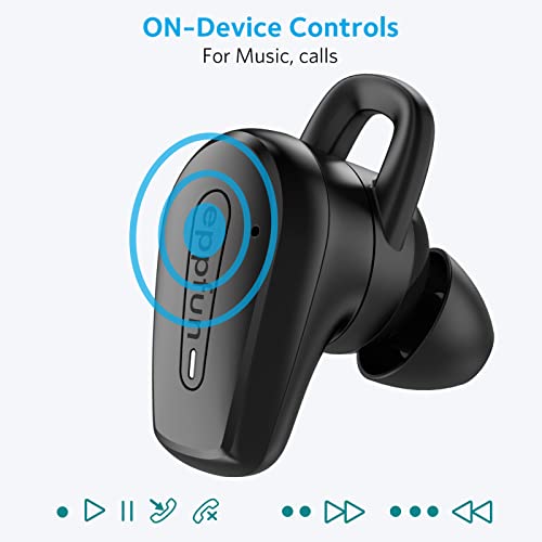 eppfun Hybrid Active Noise Cancelling Wireless Earbuds, Qualcomm AptX-Adaptive HiFi Earbuds, Bluetooth 5.2 in-Ear Detection Headphones, 6-Mic Headset, 32H Playtime, Game Mode Low Latency Earphones