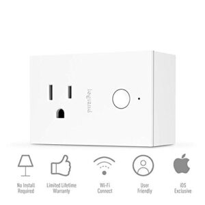 Legrand, Smart Plug, Smart Outlet, Apple Homekit, Quick Setup On iOS (iPhone or iPad), No Hub Required, HKRP10