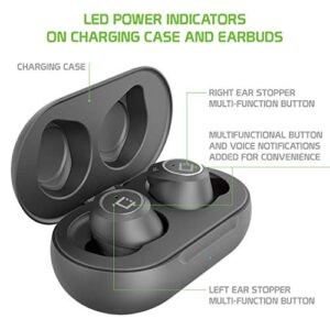 Cellet True Wireless Earbuds Bluetooth Headphones Includes Charging Case for in Ear Compatible with iPhone 14 Pro Max Mini 13 12 11 Xs Xr Note 20 10 Galaxy S22 S21 S20 Z Fold Flip Google Pixel, Moto