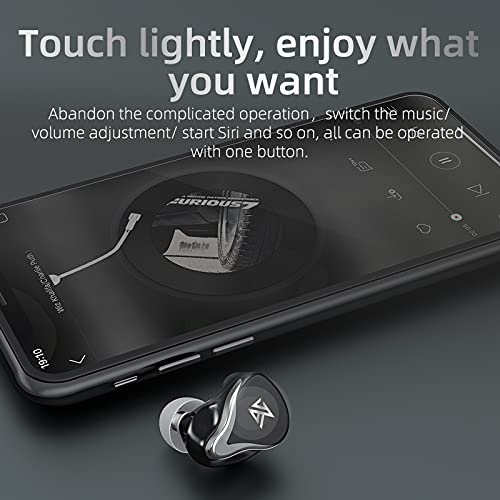 Linsoul KZ Z3 2BA+2DD Hybrid Driver Bluetooth 5.2 Wireless Earphone for Music Producer Audiophile with Low Latency, Physical Noise Reduction, Touch Control