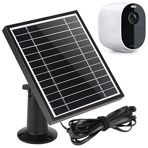 UYODM Solar Panel for Arlo Essential Spotlight | Weather Resistant, 16.5Ft Outdoor Power Charging Cable, Adjustable Mount | Not for Arlo HD Pro Pro2 Pro3 - Black