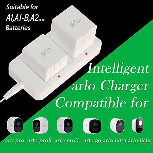 Tsongching Charger for Arlo Camera Battery A1（No Batteries