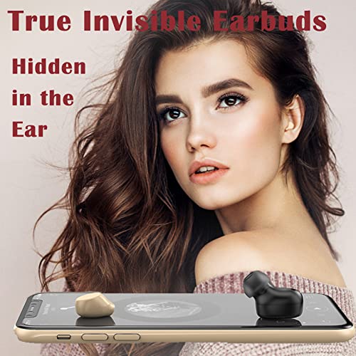 Xmenha Smallest Invisible Earbuds Hidden for Work Small Ear Canals Sleepping Sleep Earbuds Small Micro Tiny Hidden Headphones Mini Invisible Earbud Sleep Sleepping Ear Buds for Small Ears