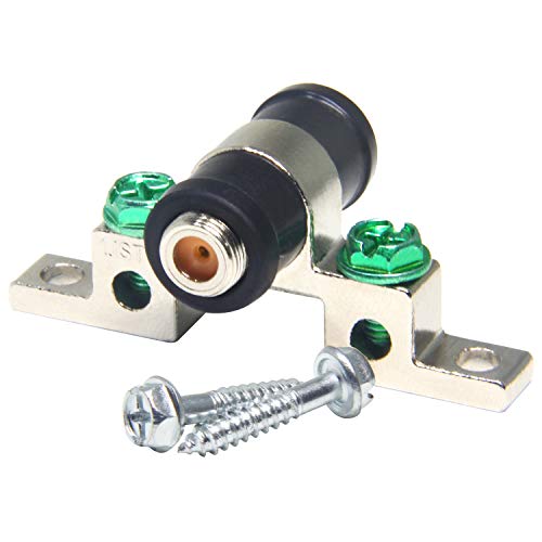 Coax Grounding Block, Ancable F Pin Female Coaxial Ground Block for Coaxial Cable, Satellite, Dish Network, Cable Box and OTA Antenna Installation