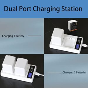 2-Pack Rechargeable Battery & USB-C Charger Station for Arlo Ultra, Ultra 2, Arlo Pro 3 and Pro 4 Camera VMC4040P,Battery Capacity:3.85V/4800mAh/18.48Wh (Arlo Ultra, Ultra 2, Arlo Pro 3 and Pro 4)