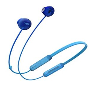 TCL SOCL200BT Wireless Earbuds Bluetooth Headphones with 12.2mm Speaker Drivers for Rich Bass and Clear Sound, Built-in Mic - Ocean Blue