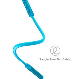 TCL SOCL200BT Wireless Earbuds Bluetooth Headphones with 12.2mm Speaker Drivers for Rich Bass and Clear Sound, Built-in Mic - Ocean Blue