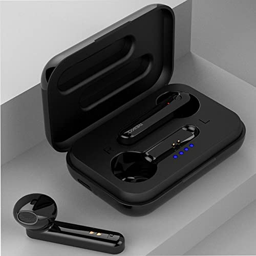 for OnePlus Nord N20 5G in-Ear Earphones Headset with Mic and Touch Control TWS Wireless Bluetooth 5.0 Earbuds with Charging Case - Black