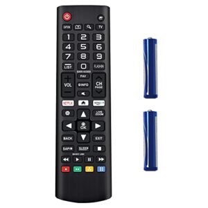 goukano universal remote control for all lg smart tv remote control compatible all models lcd led 3d hdtv smart tvs akb75095307 (with batteries)