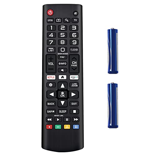 Goukano Universal Remote Control for All LG Smart TV Remote Control Compatible All Models LCD LED 3D HDTV Smart TVs AKB75095307 (with Batteries)