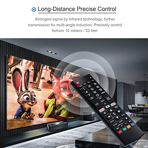 Goukano Universal Remote Control for All LG Smart TV Remote Control Compatible All Models LCD LED 3D HDTV Smart TVs AKB75095307 (with Batteries)