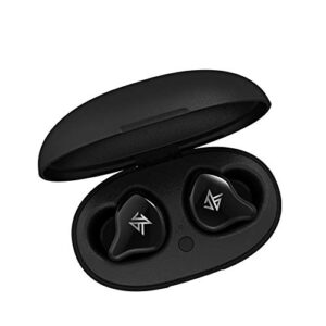 kz s1 s1d tws bluetooth 5.0 wireless in ear earphones dynamic/hybrid technology sport earphones (s1d, black)
