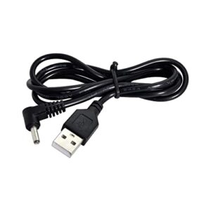 CY USB 2.0 Male to 3.5mm 1.35mm DC Power Plug Barrel 5v Right Angled 90 Degree Cable 100cm